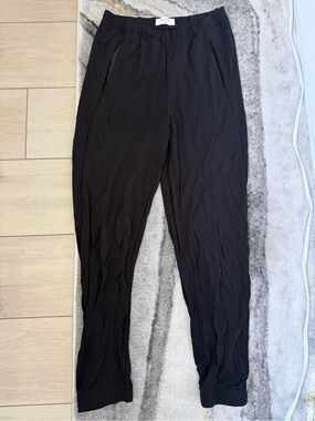 Black Casual Elastic Waist Pants Babaton